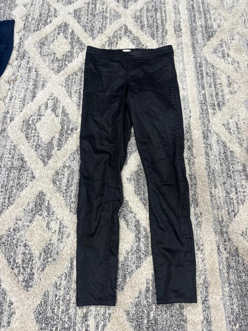 H&M Wax Wash Gray Jeans Textured